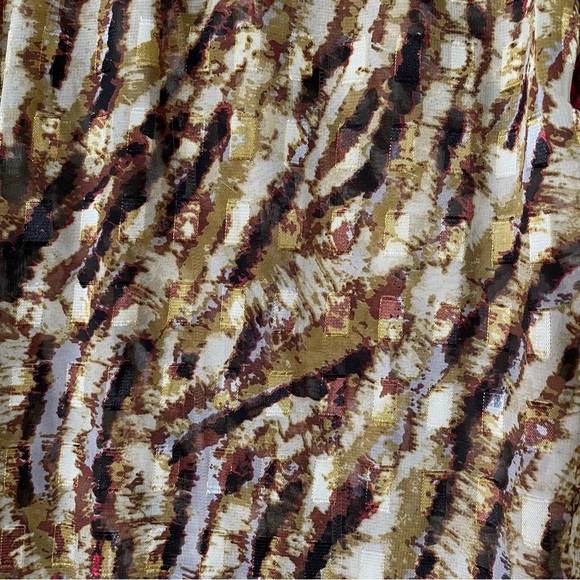 Elegant Antonio Melani Blouse Women’s Medium Multicolored Sheer Tie Front Career - Picture 4 of 16